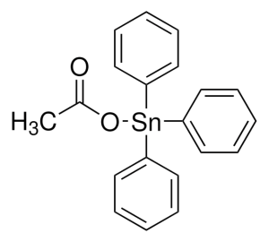 Формула молекулы Фентин ацетат| Formula of active ingredient Fentin acetate 