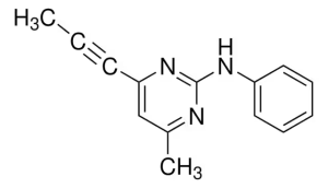 Формула молекулы Мепанипирим| Formula of active ingredient Mepanipyrim 