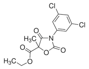 Формула молекулы Хлозолинат| Formula of active ingredient Chlozolinate 