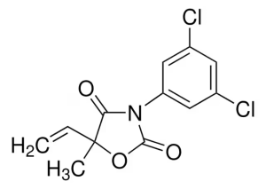 Формула молекулы Винклозолин| Formula of active ingredient Vinclozolin 