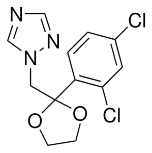 Формула молекулы Азаконазол| Formula of active ingredient Azaconazole 