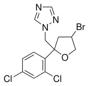 Формула молекулы Бромуконазол| Formula of active ingredient Bromuconazole 