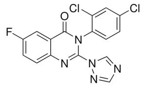 Формула молекулы Флуквинконазол| Formula of active ingredient Fluquinconazole 