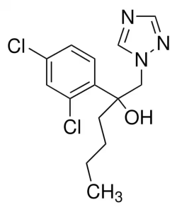 Формула молекулы Гексаконазол| Formula of active ingredient Hexaconazole 
