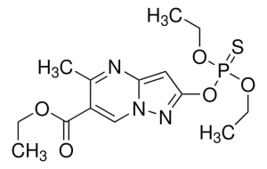 Формула молекулы Пиразофос| Formula of active ingredient Pyrazophos 