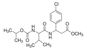 Формула молекулы Валифеналат| Formula of active ingredient Valifenalate 