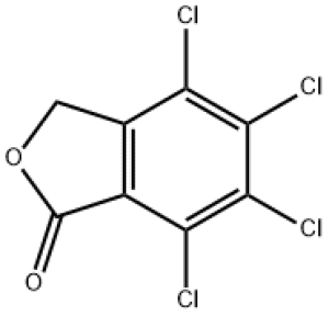 Формула молекулы Фталид| Formula of active ingredient Fthalide 
