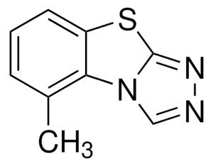 Формула молекулы Трициклазол| Formula of active ingredient Tricyclazole 