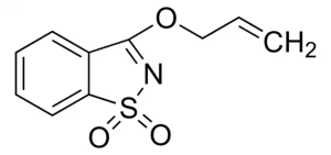 Формула молекулы Пробеназол| Formula of active ingredient Probenazole 