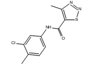 Формула молекулы Тиадинил| Formula of active ingredient Tiadinil 