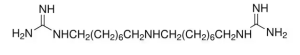 Формула молекулы Иминоктадин| Formula of active ingredient Iminoctadine 