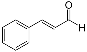 Формула молекулы Циннамальдегид| Formula of active ingredient Cinnamaldehyde 