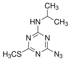 Формула молекулы Азипротрин| Formula of active ingredient Aziprotryne 