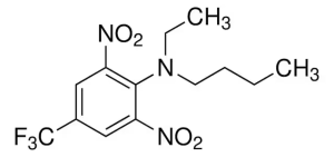 Формула молекулы Бенфлуралин (Бенефин)| Formula of active ingredient Benfluralin (Benefin) 