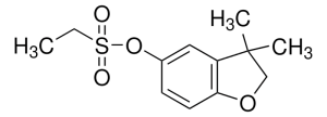 Формула молекулы Бенфурезате| Formula of active ingredient Benfuresate 