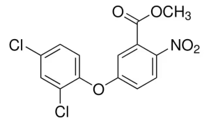 Формула молекулы Бифенокс| Formula of active ingredient Bifenox 