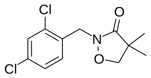 Формула молекулы Бикслозон| Formula of active ingredient Bixlozone 
