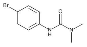 Формула молекулы Бромурон| Formula of active ingredient Bromuron 