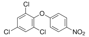 Формула молекулы Хлорнитрофен| Formula of active ingredient Chlornitrofen 
