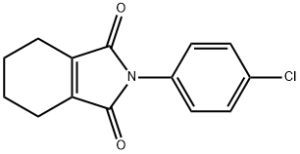 Формула молекулы Хлорфталим| Formula of active ingredient Chlorphthalim 