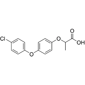 Формула молекулы Клофоп| Formula of active ingredient Clofop 