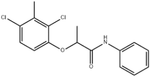 Формула молекулы Кломепроп| Formula of active ingredient Clomeprop 