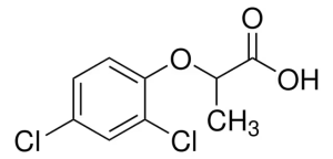 Формула молекулы Дихлорпроп| Formula of active ingredient Dichlorprop 