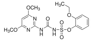 Формула молекулы Этоксисульфурон| Formula of active ingredient Ethoxysulfuron 