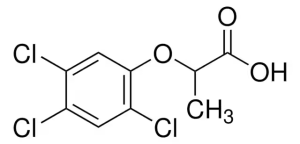 Формула молекулы Фенопроп| Formula of active ingredient Fenoprop 