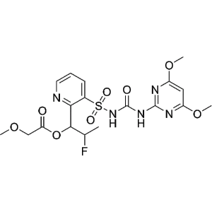 Формула молекулы Флуцетосульфурон| Formula of active ingredient Flucetosulfuron 