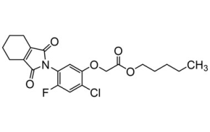 Формула молекулы Флумикорак-пентил| Formula of active ingredient Flumiclorac-pentyl 