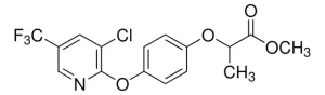 Формула молекулы Галоксифоп-метил| Formula of active ingredient Haloxyfop-methyl 