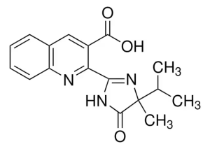 Формула молекулы Имазакин| Formula of active ingredient Imazaquin 