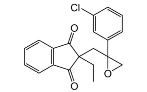 Формула молекулы Инданофан| Formula of active ingredient Indanofan 