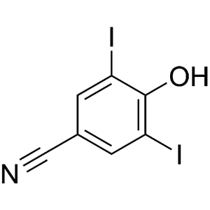 Формула молекулы Иоксинил| Formula of active ingredient Ioxynil 