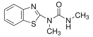 Формула молекулы Метабензтиазурон| Formula of active ingredient Methabenzthiazuron 