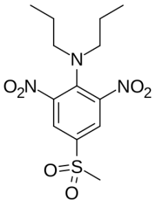 Формула молекулы Нитралин| Formula of active ingredient Nitralin 