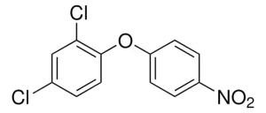 Формула молекулы Нитрофен| Formula of active ingredient Nitrofen 