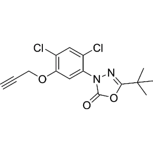 Формула молекулы Оксадиаргил| Formula of active ingredient Oxadiargyl 