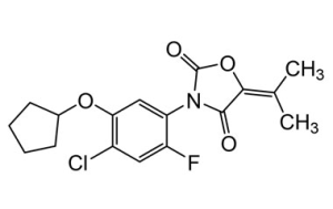 Формула молекулы Пентоксазон| Formula of active ingredient Pentoxazone 