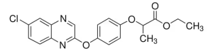 Формула молекулы Квизалофоп-этил| Formula of active ingredient Quizalofop-ethyl 
