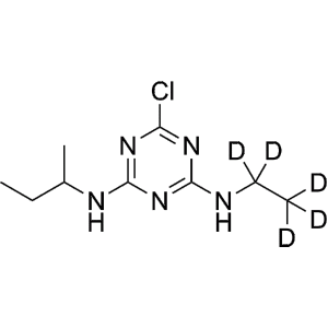 Формула молекулы Себутилазин| Formula of active ingredient Sebuthylazine 
