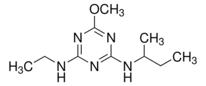 Формула молекулы Секбуметон| Formula of active ingredient Secbumeton 