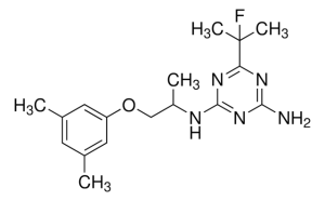 Формула молекулы Триазифлам| Formula of active ingredient Triaziflam 