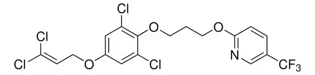 Формула молекулы Пиридалил| Formula of active ingredient Pyridalyl 
