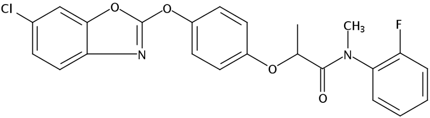 Формула молекулы Метамифоп| Formula of active ingredient Metamifop 