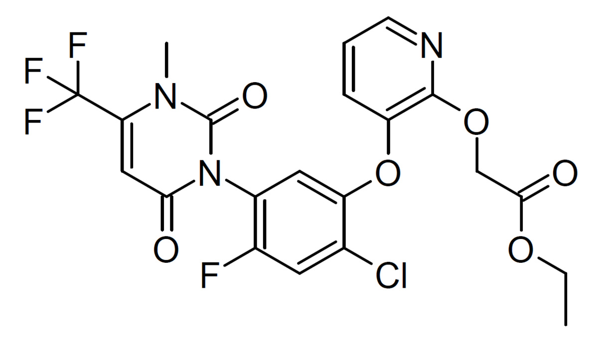 Формула молекулы Эпирифенацил| Formula of active ingredient Epyrifenacil 