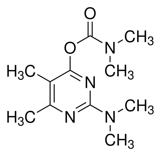 Формула молекулы Пиримикарб| Formula of active ingredient Pirimicarb 