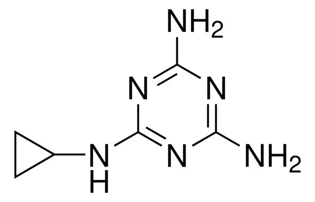 Формула молекулы Циромазин| Formula of active ingredient Cyromazine 