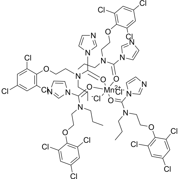 Формула молекулы Прохлораз марганца| Formula of active ingredient Manganese prochloraz 